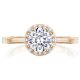 Tacori P101RD65FPK 14 Karat Coastal Crescent Engagement Ring