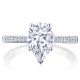 Tacori P1022PS10X7FW 14 Karat Coastal Crescent Engagement Ring