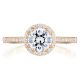 Tacori P103RD65FPK 14 Karat Coastal Crescent Engagement Ring