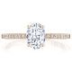 Tacori P104OV75X55FPK 14 Karat Coastal Crescent Engagement Ring