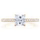 Tacori P104PR55FPK 14 Karat Coastal Crescent Engagement Ring