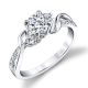 Parade Lyria Bridal R3121 Platinum Diamond Engagement Ring