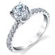 Parade New Classic Platinum Diamond Engagement Ring R3812