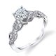 Parade Hemera Bridal Platinum Diamond Engagement Ring R3855B