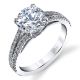 Parade New Classic Platinum Diamond Engagement Ring R3865