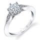 Parade Hera Bridal Platinum Diamond Engagement Ring R3976