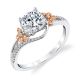 Parade Lyria Bridal Platinum Two-Tone Diamond Engagement Ring R4691