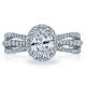 2641OV8X6 Tacori Dantela Platinum Engagement Ring