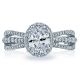 2641OV8X6 Tacori Dantela Platinum Engagement Ring