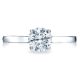 48RD65 Platinum Tacori Sculpted Crescent Engagement Ring