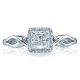 52PR5 Platinum Tacori Sculpted Crescent Engagement Ring