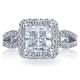 HT2518PR75 Tacori Crescent 18 Karat Engagement Ring