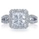 HT2518PR7 Platinum Tacori Blooming Beauties Engagement Ring