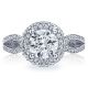 HT2518RD75 Tacori Crescent 18 Karat Engagement Ring