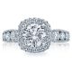 HT2521CU75 Tacori Crescent Platinum Engagement Ring