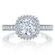 HT2522CU75 Tacori Crescent Platinum Engagement Ring