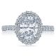 HT2522OV8X6 Tacori Crescent Platinum Engagement Ring