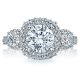 HT2524CU75 Platinum Tacori Blooming Beauties Engagement Ring