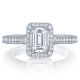 Tacori HT2550EC7X5 Platinum Classic Crescent Engagement Ring