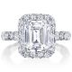 HT2653EC95X75 Platinum Tacori RoyalT Engagement Ring