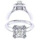 Taryn 14k White Gold Round Perfect Match Engagement Ring TE001A2AEW44JJ