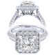 Taryn 14k White Gold Princess Cut Perfect Match Engagement Ring TE002C8ALW44JJ