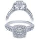 Taryn 14k White Gold Round Halo Engagement Ring TE10083W44JJ