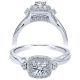 Taryn 14k White Gold Round Halo Engagement Ring TE10095W44JJ