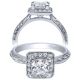 Taryn 14k White Gold Round Halo Engagement Ring TE10906W44JJ