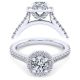 Taryn 14k White Gold Round Diamond Engagement Ring TE11460W44JJ