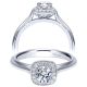 Taryn 14k White Gold Round Halo Engagement Ring TE11716R0W44JJ
