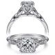 Taryn 14k White Gold Cushion Cut Diamond Engagement Ring TE11721C6W44JJ