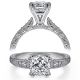 Taryn 14k White Gold Cushion Cut Diamond Engagement Ring TE11827C6W44JJ