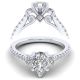 Taryn 14k White Gold Pear Shape 3 Stone Engagement Ring TE12248W44JJ