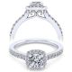 Taryn 14k White Gold Round Halo Engagement Ring TE12780W44JJ