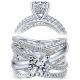 Taryn 14k White Gold Round Diamond Engagement Ring TE14097R6W44JJ