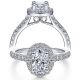 Taryn 14k White Gold Oval Halo Engagement Ring TE14103W44JJ