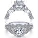 Taryn 14k White Gold Cushion Cut Halo Engagement Ring TE14303W44JJ