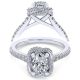 Taryn 14k White Gold Oval Halo Engagement Ring TE14412O4W44JJ