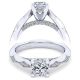Taryn 14k White Gold Cushion Cut Diamond Engagement Ring TE14427C4W44JJ