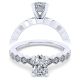 Taryn 14k White Gold Oval Diamond Engagement Ring TE14429O4W44JJ