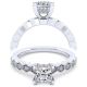 Taryn 14k White Gold Cushion Cut Diamond Engagement Ring TE14429S4W44JJ