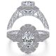 Taryn 14k White Gold Oval Halo Engagement Ring TE14445O4W44JJ