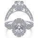 Taryn 14k White Gold Round Halo Engagement Ring TE14445R4W44JJ
