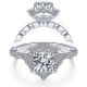 Taryn 14k White Gold Round Halo Engagement Ring TE14452R4W44JJ