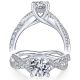 Taryn 14k White Gold Round Diamond Engagement Ring TE14460R4W44JJ
