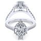 Taryn 14k White Gold Oval Halo Engagement Ring TE14508O4W44JJ