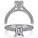 Taryn 14k White Gold Emerald Cut Diamond Engagement Ring TE14720E4W44JJ