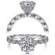Taryn 14k White Gold Round Diamond Engagement Ring TE15201R4W44JJ
