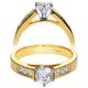 Taryn 14k Yellow Gold Round Straight Engagement Ring TE2315M43JJ